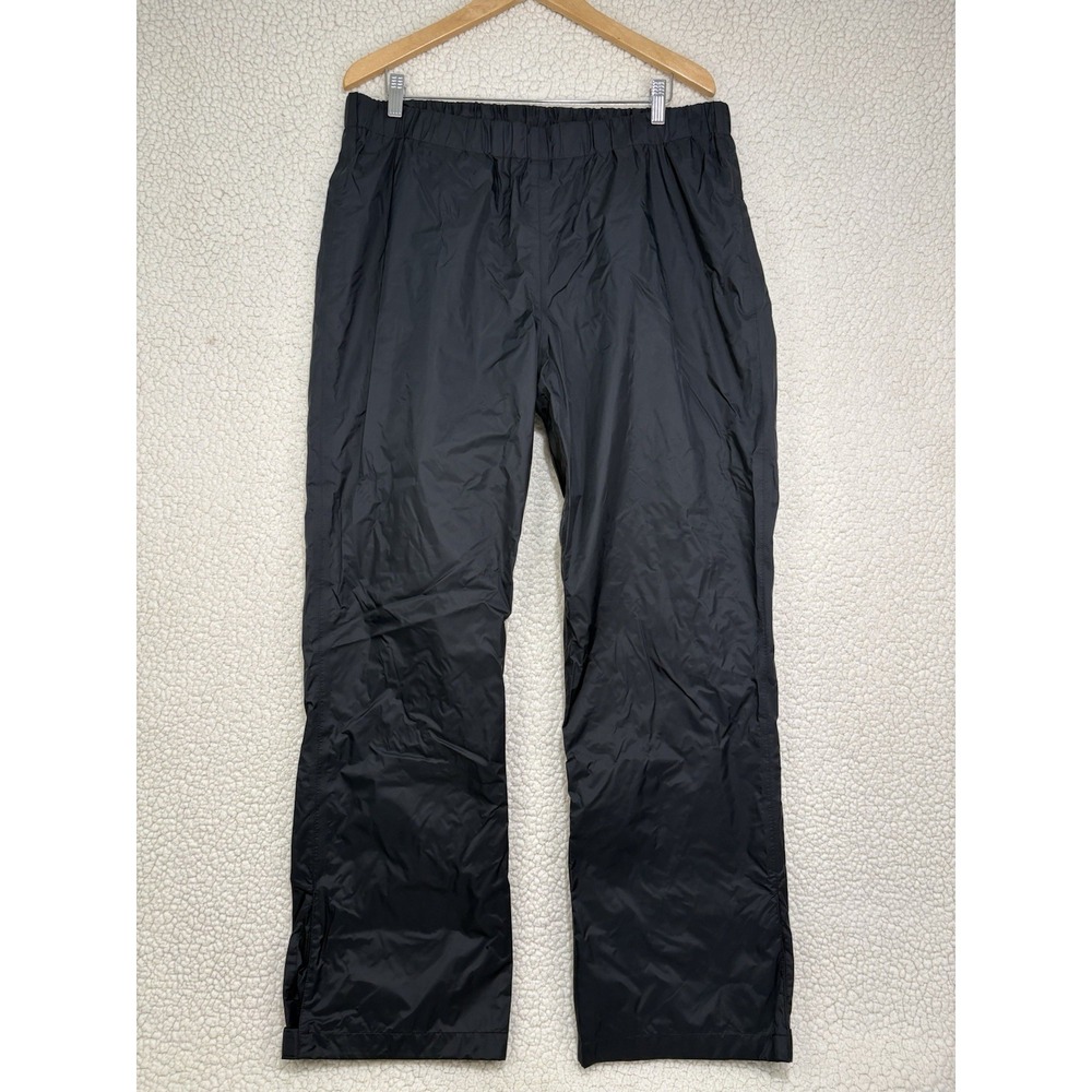 Columbia Rain Pants Mens XL Black Omni-Tech Waterproof Packable Mesh Lined